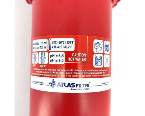 Колба фильтра 10"  Senior  Plus HOT 1" 3P, BFP SX AB