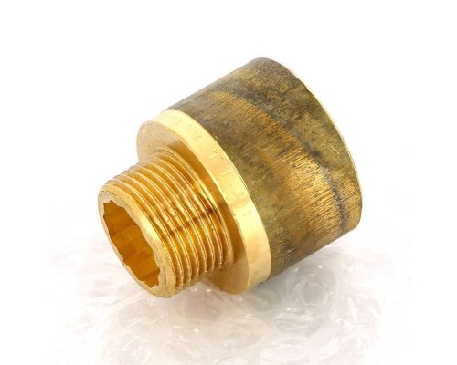 Переходник круглый НВ Viega 3/4"x1" бронза