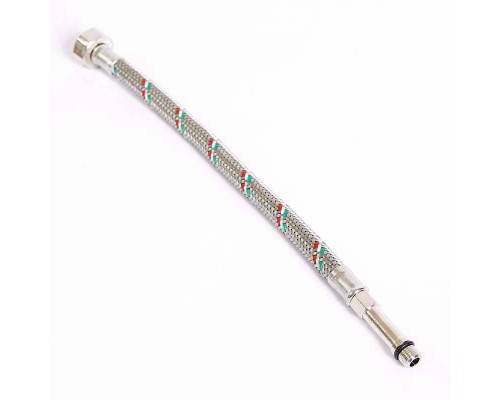 Гибкая подводка для смесителя UNI-FITT МL10х1 - 1/2" 30 см оплетка из нержавеющей стали Гибкая подводка для смесителя UNI-FITT МL10х1 - 1/2" 30 см оплетка из нержавеющей стали