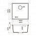 Omoikiri Bosen 44-U-WH Кухонная мойка Tetogranit 44x44 см, цвет: белый 4993598