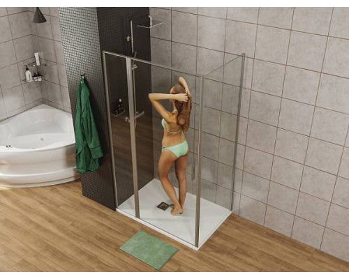 Allen Brau Priority Душевой уголок 100x80 см, цвет: хром 3.31004.00   3.31013.00