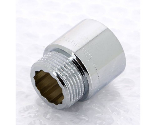 Удлинитель НВ хромированный UNI-FITT 3/4"x25мм Удлинитель НВ хромированный UNI-FITT 3/4"x25мм