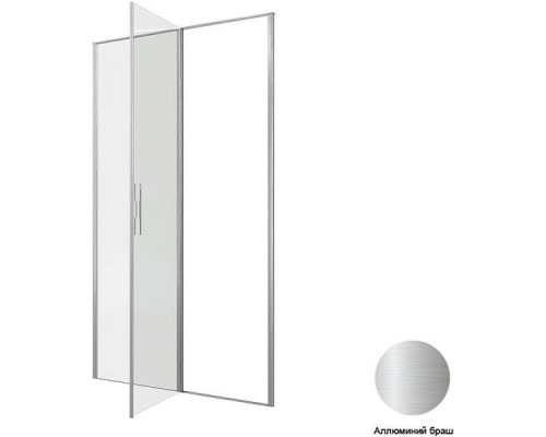 Allen Brau Priority Душевая дверь, распашная 120x200h см, цвет: серебро браш 3.31032.BA Allen Brau Priority Душевая дверь, распашная 120x200h см, цвет: серебро браш 3.31032.BA