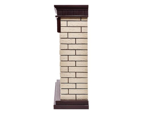 Каминокомплект: Очаг Electrolux EFP/P-2520LS N, портал Bricks 25 камень бежевый, шпон темный дуб Каминокомплект: Очаг Electrolux EFP/P-2520LS N, портал Bricks 25 камень бежевый, шпон темный дуб