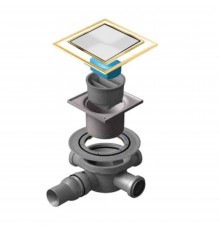 Трап точечный PESTAN Confluo Standard 10Х10 Dry 3 White Glass Gold