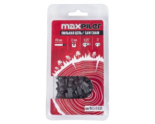 Цепь P.I.T. пильная MX (450мм./18",0,325",1,5 мм. 72 зв.(GCS52-D1,GCS52-C2)) блистер