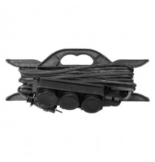 Удлинитель-шнур силовой TDM ELECTRIC на рамке (каучук, 3 гнезда, 10м, НАРОДНЫЙ) SQ1307-0233