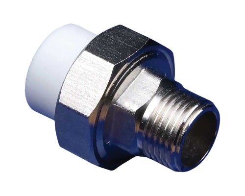 Муфта разъемная MeerPlast PPRC 32х1 НР белый (1/5/70)