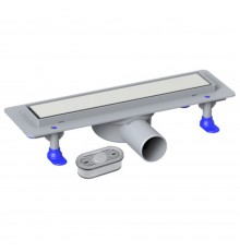 Трап линейный 330мм пласт., выпуск 50мм, реш. из нерж.ст. под плитку VALFEX (VF.051.050K.330.02)