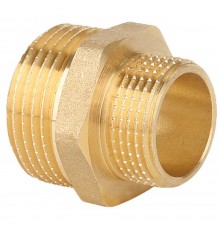 Ниппель Gappo переходной НР-НР латунный 1 1/2" х 1"