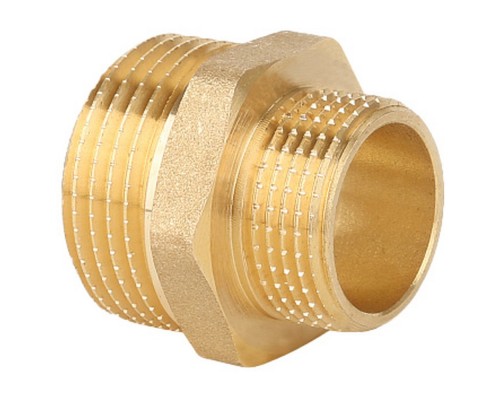 Ниппель Gappo переходной НР-НР латунный 1 1/2" х 1"
