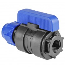 Шаровый кран ПНД компрессионный ВР 20*1/2" внутренняя резьба ( Valfex)