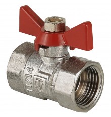 Кран шаровый "бабочка" ВВ внутренняя резьба 3/4" (Valtec VT.092) COMPACT
