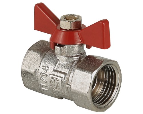 Кран шаровый "бабочка" ВВ внутренняя резьба 3/4" (Valtec VT.092) COMPACT