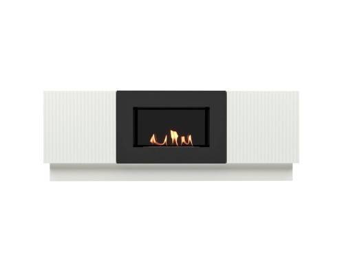 Тумба с биокамином Firelight BFP/P-1400L белая