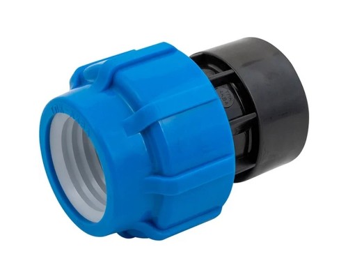 Муфта ПНД компрессионная ВР 63*1 1/2" внутренняя резьба