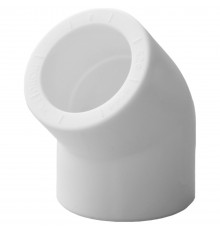 Угольник полипропиленовый PPRC 25х45гр.С, белый