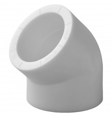 Угольник полипропиленовый PPRC 40х45гр.С, белый