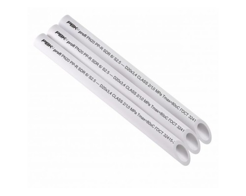 Труба полипропиленовая PPRC PN20 / 63 *10,5 РВК, белая