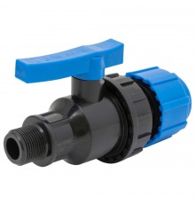 Кран шаровой ТПК-АКВА компрессионный НР разъемный d 40 х 1", 553040010