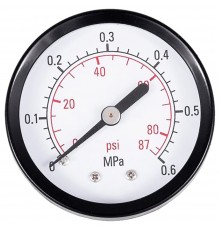 Манометр Belamos PGS50 d 50 мм, 0,6 МПа (до 6 атм), G1/4 с задним подключением (Китай) (PGS50 AX)