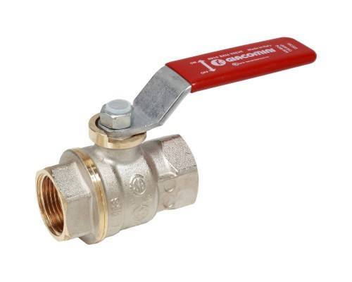 Кран шаровой Giacomini DADO ВР-ВР 3/4" ручка-рычаг красный, латунь, никель, R910X024 Кран шаровой Giacomini DADO ВР-ВР 3/4" ручка-рычаг красный, латунь, никель, R910X024