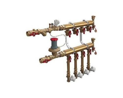 Узел коллекторный Giacomini отопления этажный, подключение тип B3 3/4" x 1/2" / 3, GE553Y043 Узел коллекторный Giacomini отопления этажный, подключение тип B3 3/4" x 1/2" / 3, GE553Y043