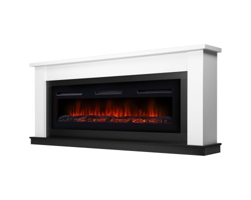 Каминокомплект:Очаг Electrolux Infinity EFP/P-1600ULS, портал Canto Long белый, черный