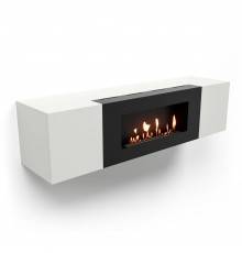 Тумба с биокамином Firelight BFP-P1600 белая