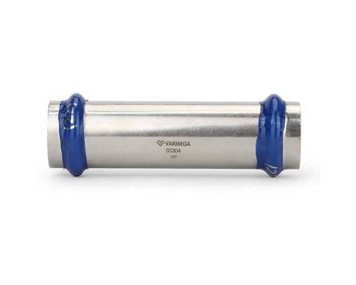 Муфта VARMEGA двухраструбная Inox Press надвижная 35x35