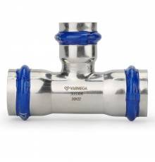 Тройник VARMEGA раструбный Inox Press переходной 22x15x22