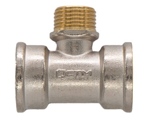 Тройник CTM переходной 3/4"x1/2"x3/4" г/ш/г Тройник CTM переходной 3/4"x1/2"x3/4" г/ш/г