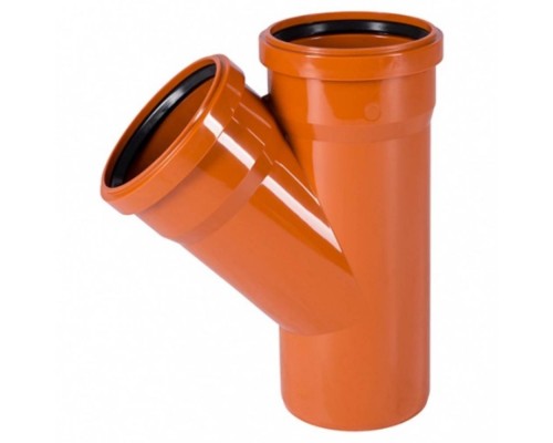 Тройник Ostendorf 110/110x45гр. KGEA наруж.кан. PVC цв.рыжий