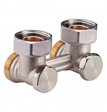 Узел нижнего подключения Giacomini угловой H-образный, 1/2"Mx3/4"E, R388X012