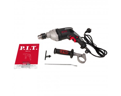 Дрель PIT ударная PSB13-C8 (950Вт, мет. корпус редуктора, 0-3000 об/мин, ключевой патрон 13мм) Дрель PIT ударная PSB13-C8 (950Вт, мет. корпус редуктора, 0-3000 об/мин, ключевой патрон 13мм)