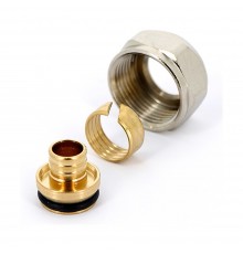 Соединитель Uni-Fitt обжимной В 16(2.2)х3/4"EK, для полиэтиленовых труб