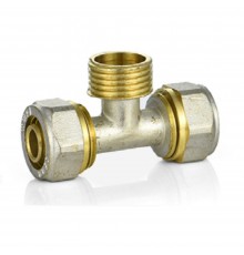 Тройник VIEIR цанговый T20х1/2"НРх20 (100/5) MPTM203