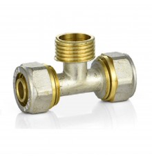 Тройник VIEIR цанговый T20х3/4"НРх20 (80/5) MPTM204