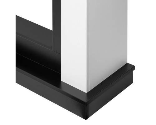 Каминокомплект: Очаг Electrolux Infinity EFP/P-1600ULS N, портал Canto Long белый, черный