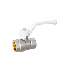 Кран шаровой латунный LD Pride 47.40.В-В.Р Ду 40 Ру25 white (рычаг с бир.)