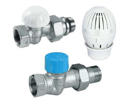 Комплект Giacomini для подкл. радиаторов прямой, DN-20, ВН, с увеличенным проходом, R470FX064