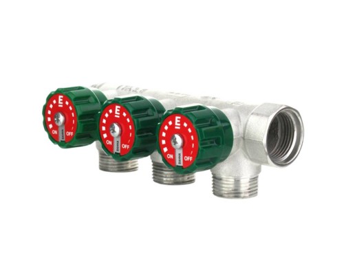 Коллектор модульный ELSEN 3/4" 3х3/4" ЕК TIN латунь
