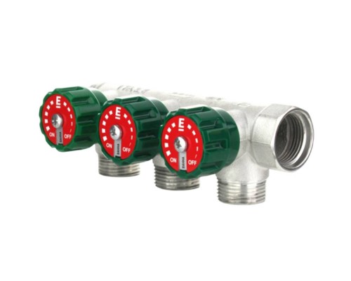 Коллектор модульный ELSEN 3/4" 4х3/4" ЕК TIN латунь