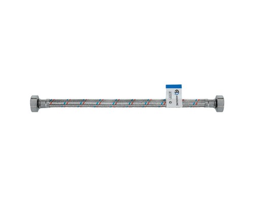 Подводка AQUALINE для воды гибкая ГГ (FF) 250 см, стальная гайка 40/10 Подводка AQUALINE для воды гибкая ГГ (FF) 250 см, стальная гайка 40/10