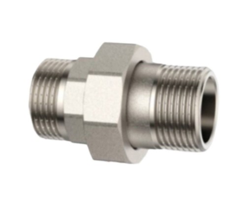 Соединение VARMEGA разъемное НР-НР 1", с уплотнением o-ring, никел. Соединение VARMEGA разъемное НР-НР 1", с уплотнением o-ring, никел.