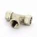 Тройник обжим-В никелированный TIEMME 16х1/2"х16