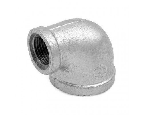 Угольник чуг перех оц Ду20х15 (3/4"х1/2") м/м Fittex PLUS