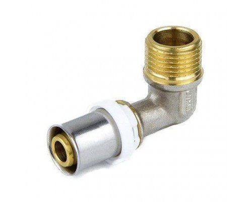 Угольник МП пресс лат Дн20х3/4"х90гр НР Aquasfera 8006-04