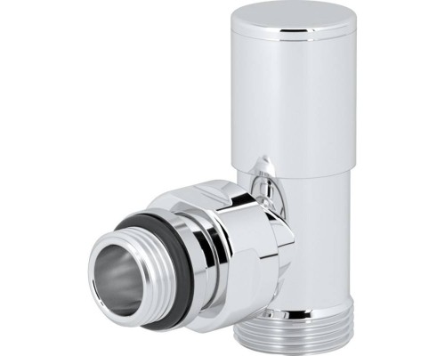 Вентиль ручной угловой НН 1/2" х 3/4" ЕК цвет белый, Compact