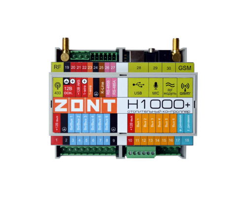 Контроллер универсальный ZONT H-1000 Plus Контроллер универсальный ZONT H-1000 Plus